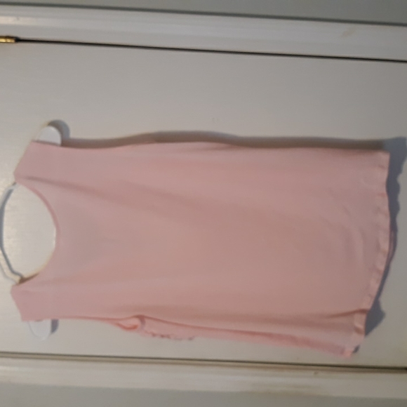 Pastel Pink Sleeveless Scoop Neck Top Lace Bust sz XXL - Picture 5 of 7